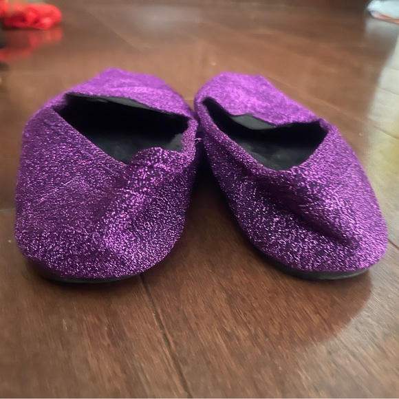 HOUNDS BY DAWGS FLEECE LINED KAYMANNS GLITTER Slip On SHOE PURPLE Size 7/8 - Picture 4 of 6